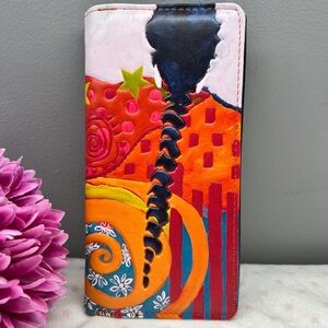 Woman’s Wallet Large : Indigenous “The Braid”